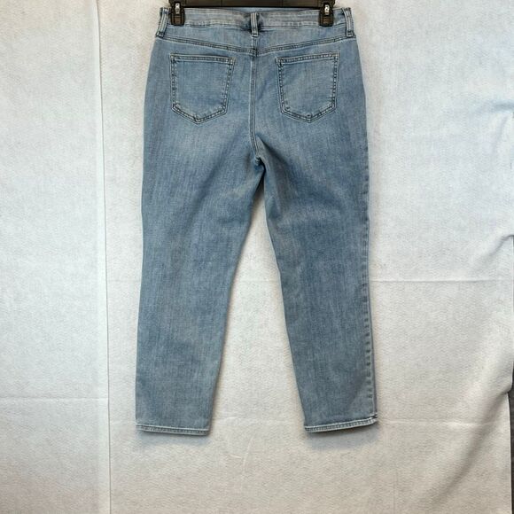 CHICO’S Jeans Size 1.5 (10) So Slimming Blue Light Wash Girlfriend Crop Medium - Picture 10 of 13